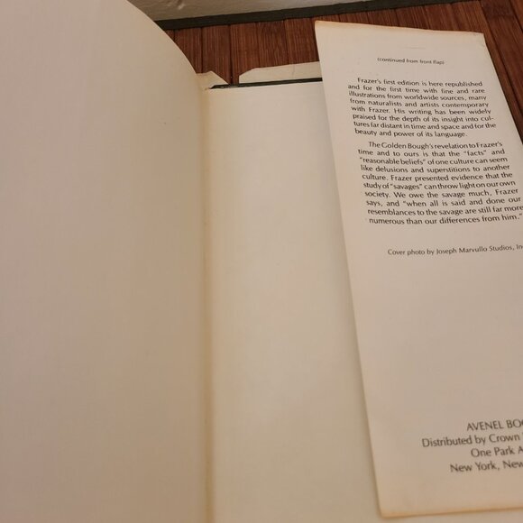 The Golden Bough Roots of Religion and Folklore James G Frazer 1981 Hardcover - Picture 10 of 16